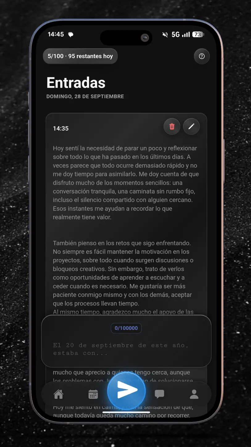 Escribe tus pensamientos